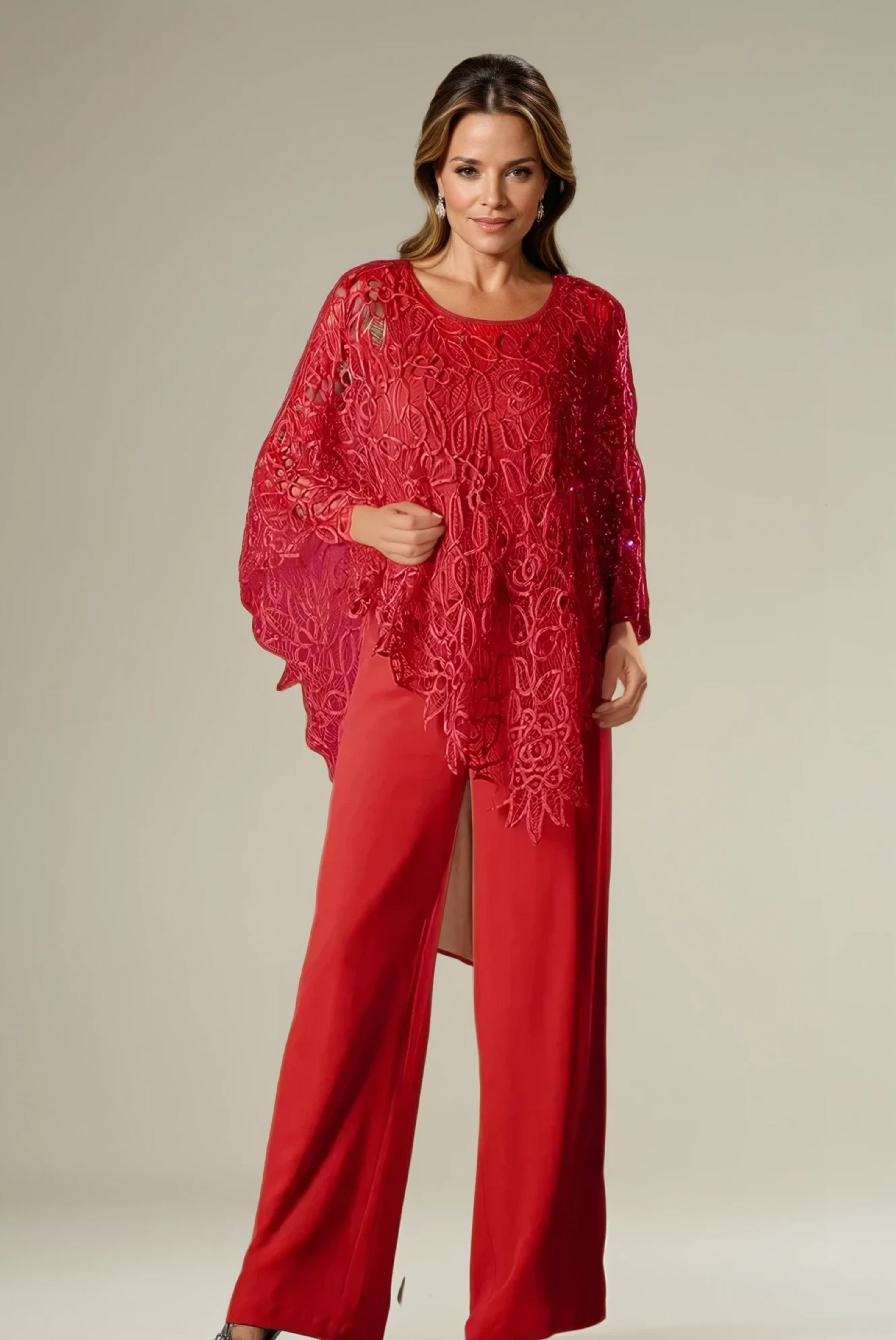 Lyraelle - Crochet Lace Trousers Set for Woman