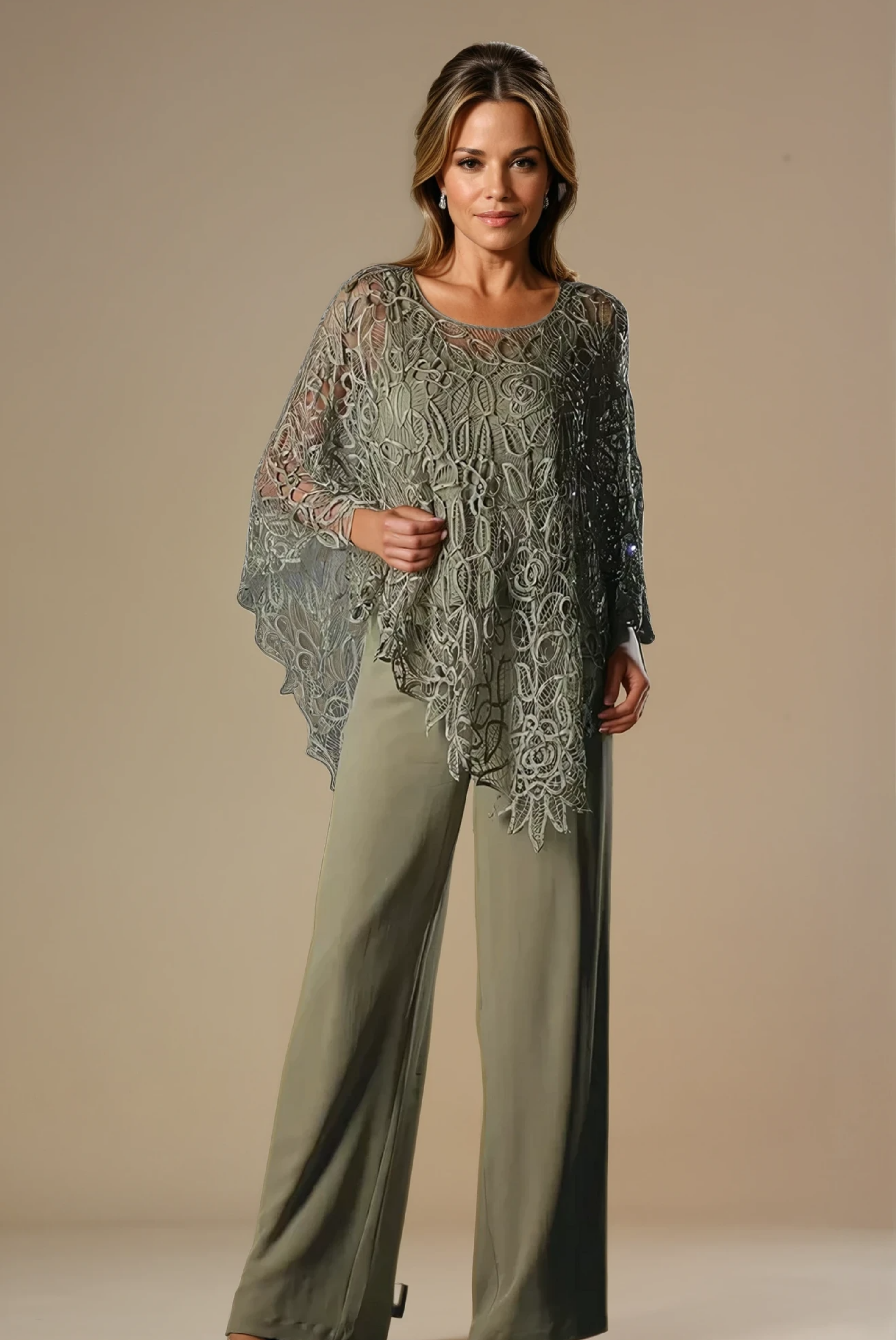 Lyraelle - Crochet Lace Trousers Set for Woman