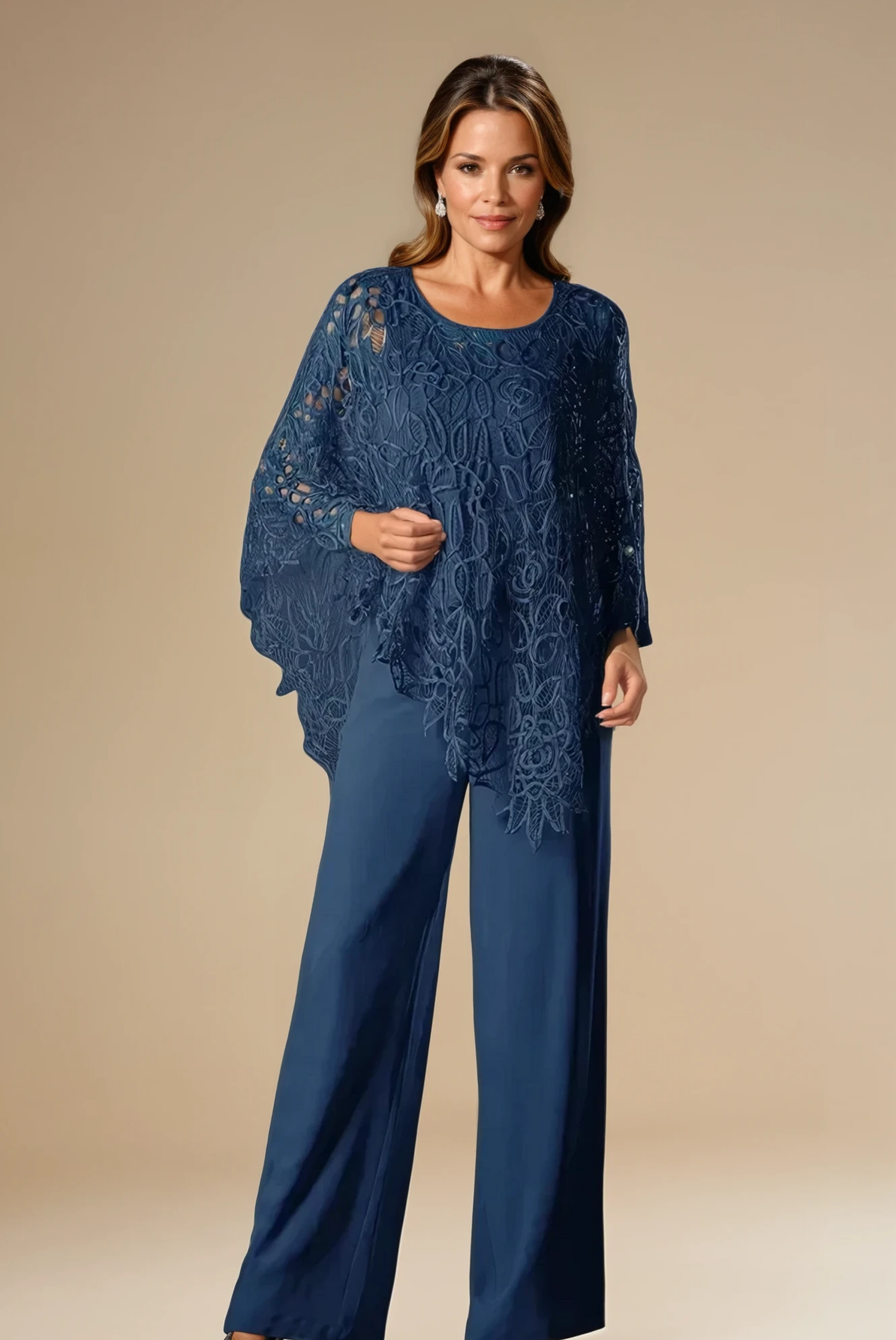 Lyraelle - Crochet Lace Trousers Set for Woman