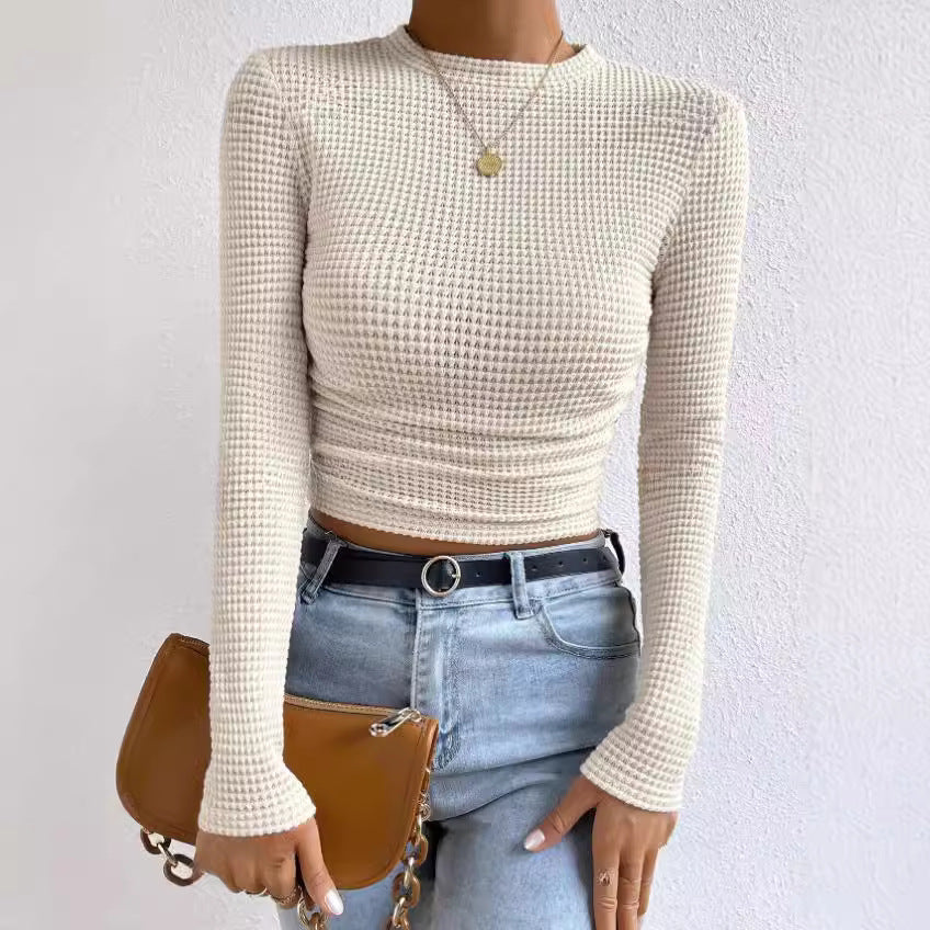 Jennifer Sleeve Top - Elegant Knit Top for Woman