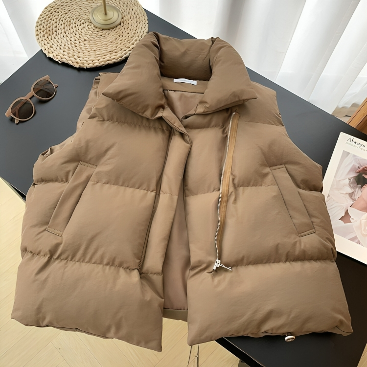 Cozy Core Puffer - Warm Winter Vest for Woman
