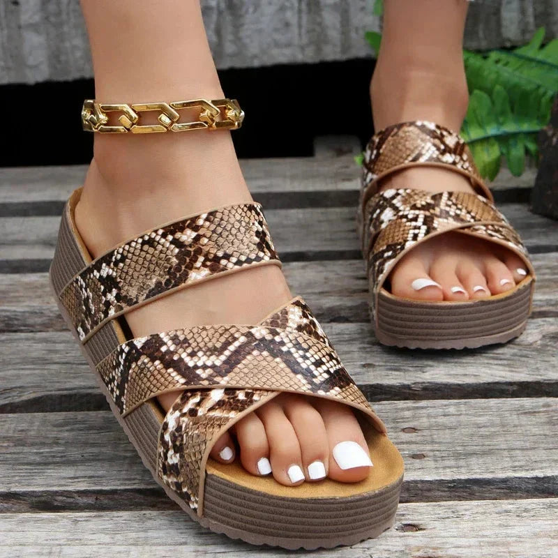 Mae Sandals - Woven Platform Sandals for Woman